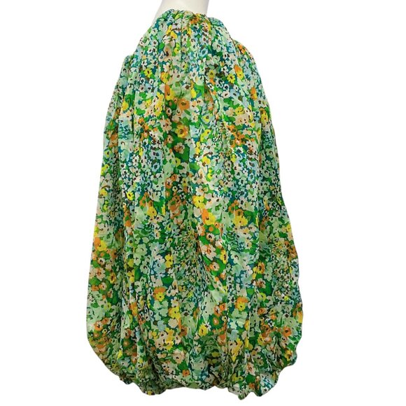 Alemais Green Multi Francis Bubble Mini Dress - Picture 2 of 4